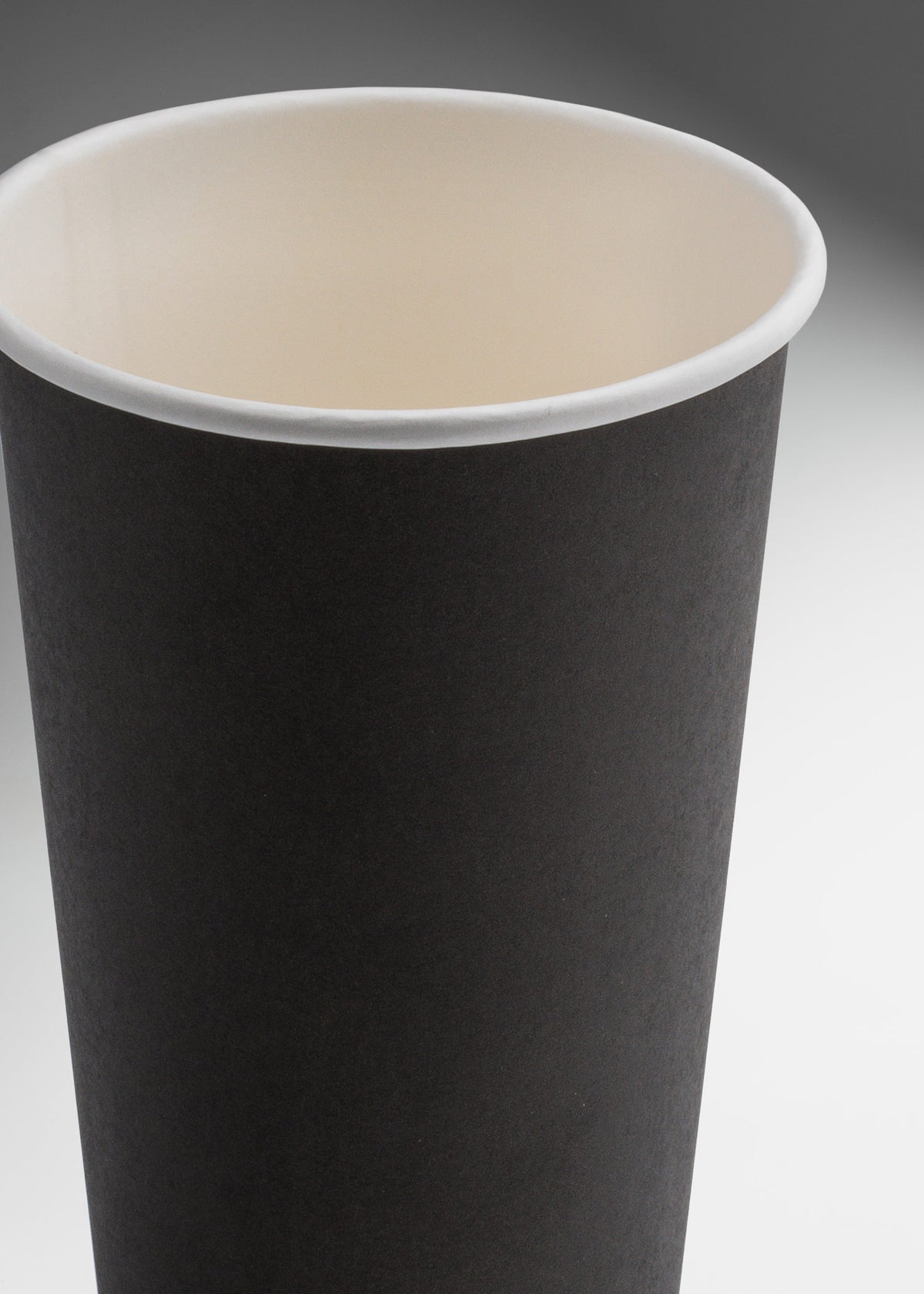 Vaso de papel negro para bebida caliente de 10, 12 16 y 20 oz — imagen de producto