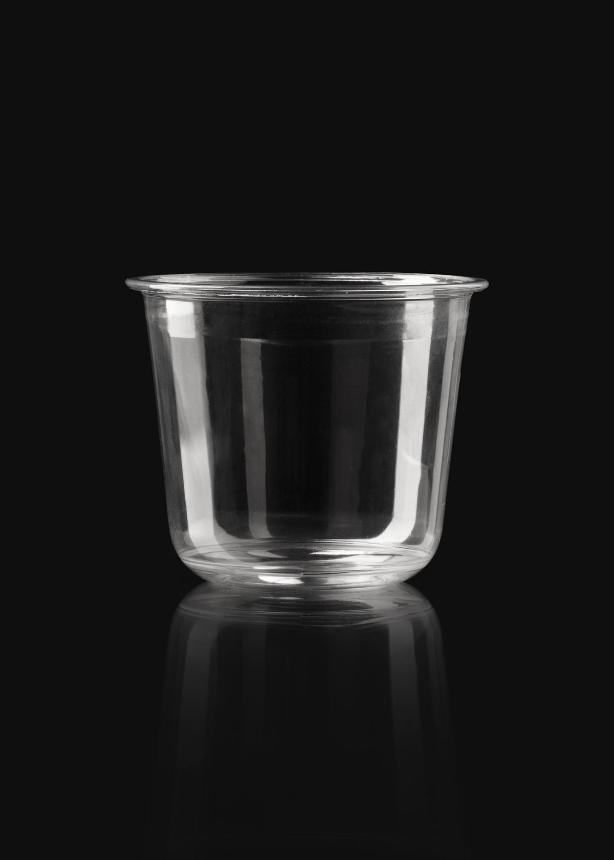 Vaso de polietileno transparente U Pet 12 oz para cafeterias, restaurantes, juguerias, neverias, delivery y eventos