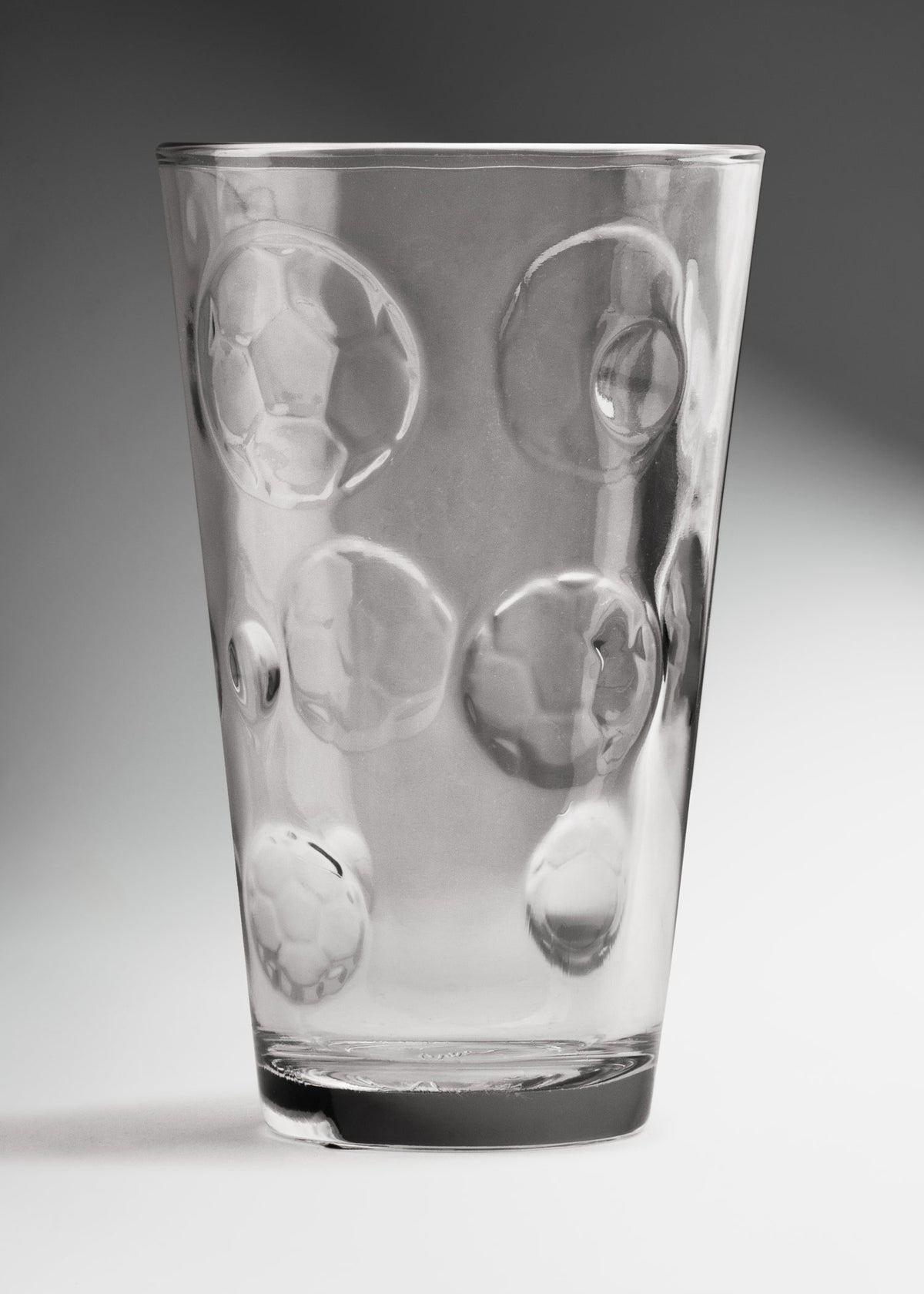 Vaso con relieve de balón de vidrio transparente resistente para restaurante bar o cafetería Sofe 416 ml — imagen de producto