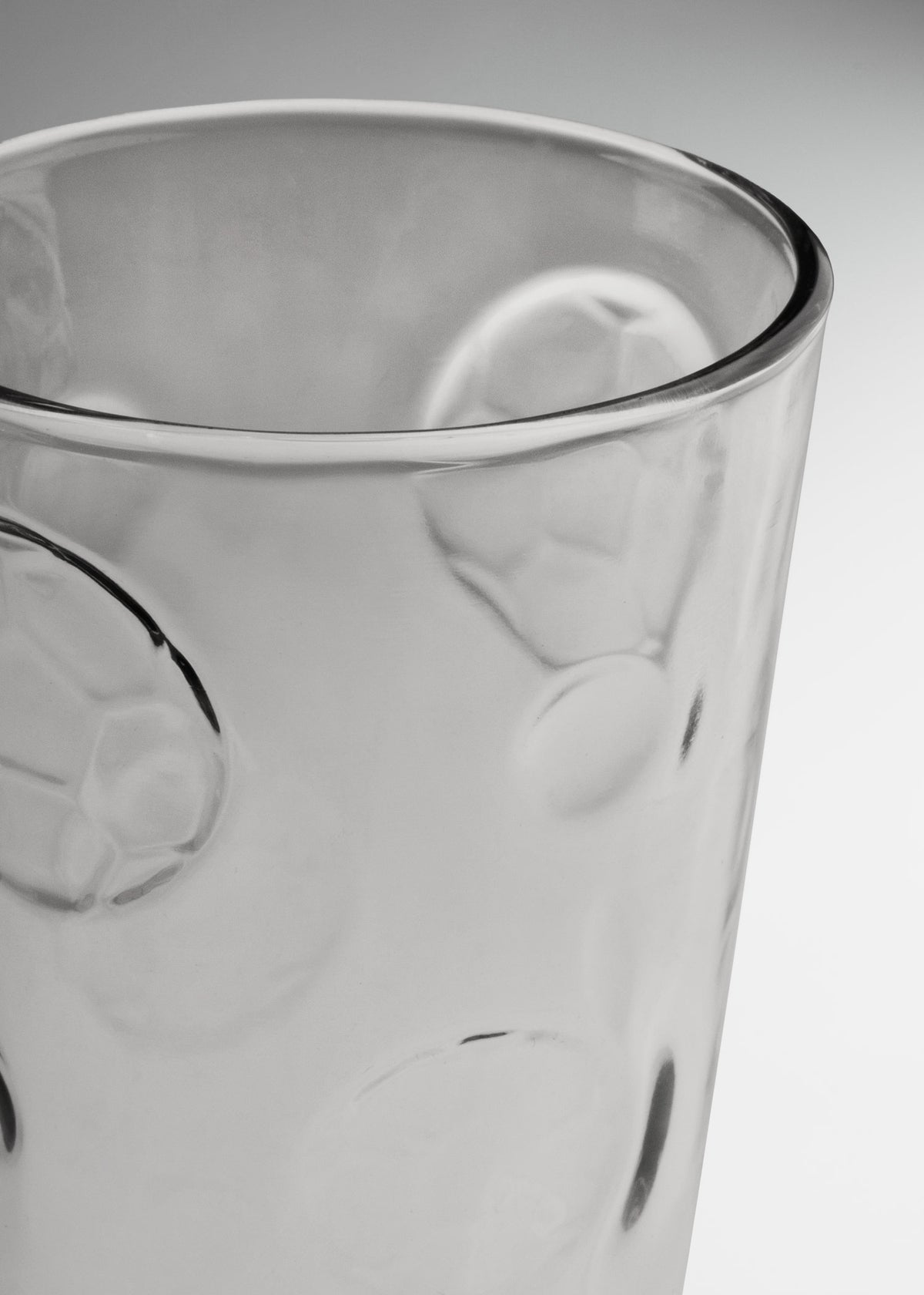 Vaso con relieve de balón de vidrio transparente resistente para restaurante bar o cafetería Sofe 416 ml — imagen de producto