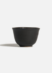 Vaso para sake de porcelana negro Hakone 60 ml — imagen de producto