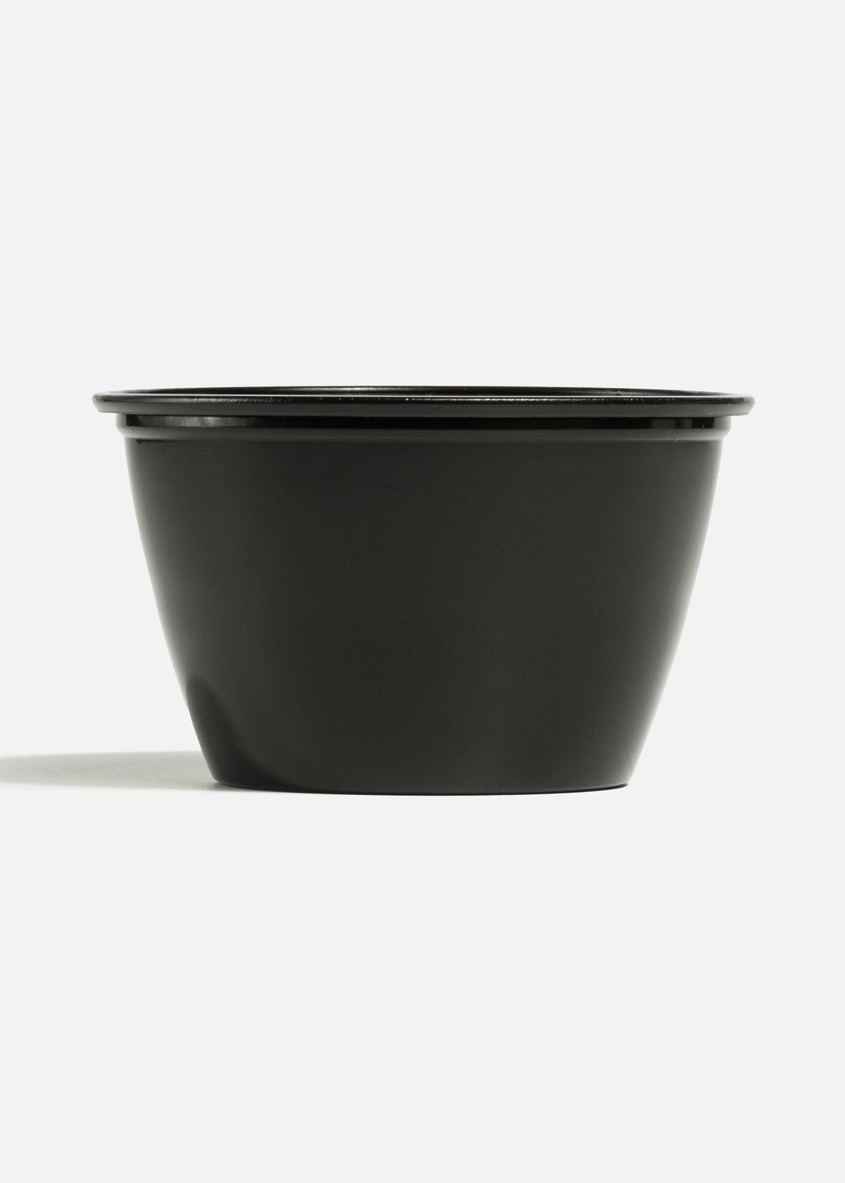 Vaso de plástico / polipropileno negro Souffle 118 ml/ 4 oz — imagen de producto
