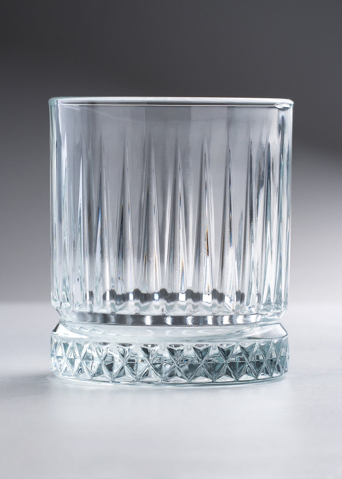 Vaso vidrio cortado transparente Elysia O.F. 355 ml — imagen de producto, vista 1