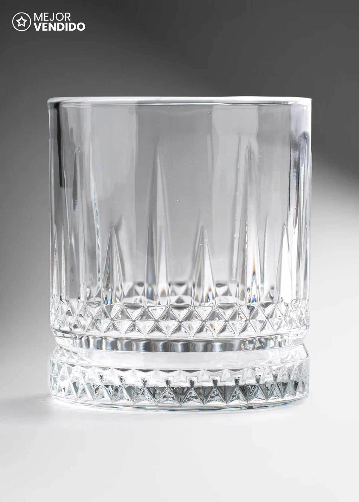 Vaso de vidrio transparente Malfi O.F. 370 ml — imagen de producto, vista 1