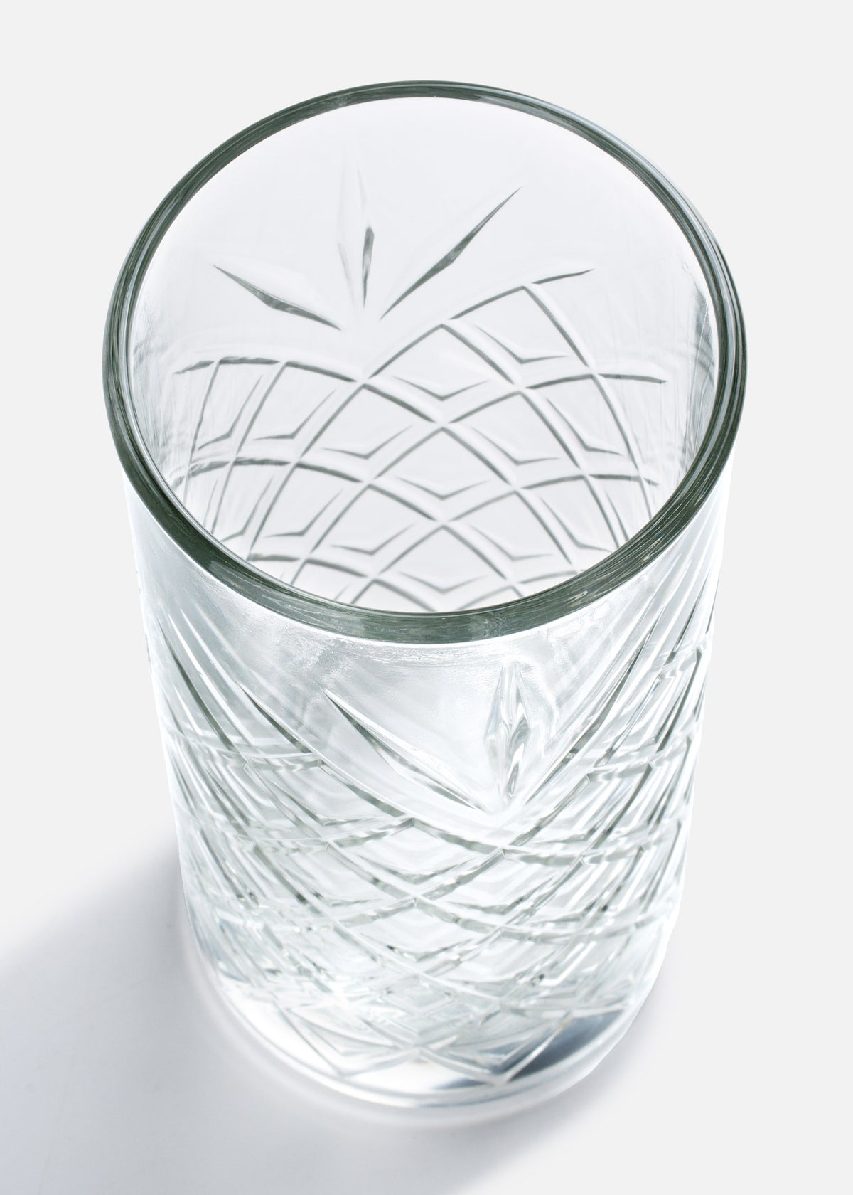 Vaso vidrio cortado transparente Paula H.B. 475 ml — imagen de producto, vista 3