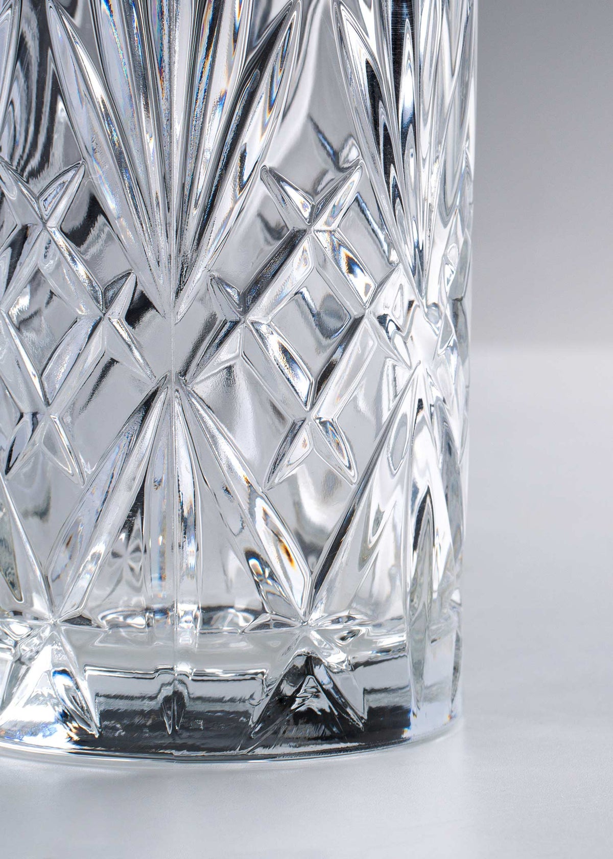 Vaso de vidrio cortado transparente Turín H.B. 360 ml — imagen de producto, vista 4