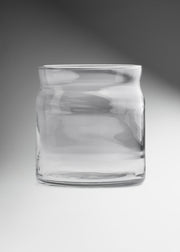 Vaso para vela de vidrio transparente Candle Round 310 ml — imagen de producto