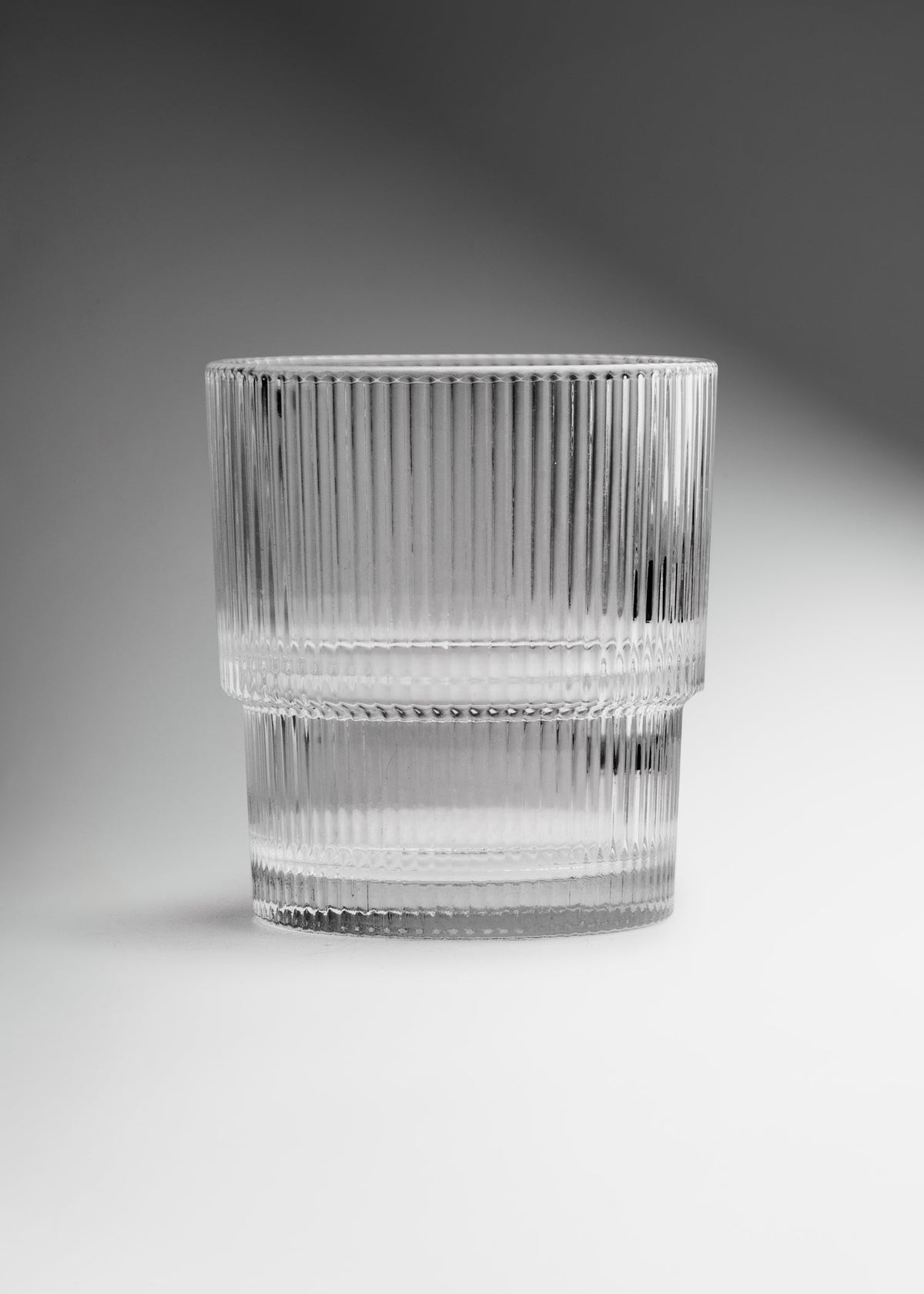Vaso de vidrio transparente Old Fashion Dof Lines 300 ml — imagen de producto