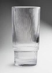 Vaso de vidrio transparente highball apilable Lines 290 ml — imagen de producto