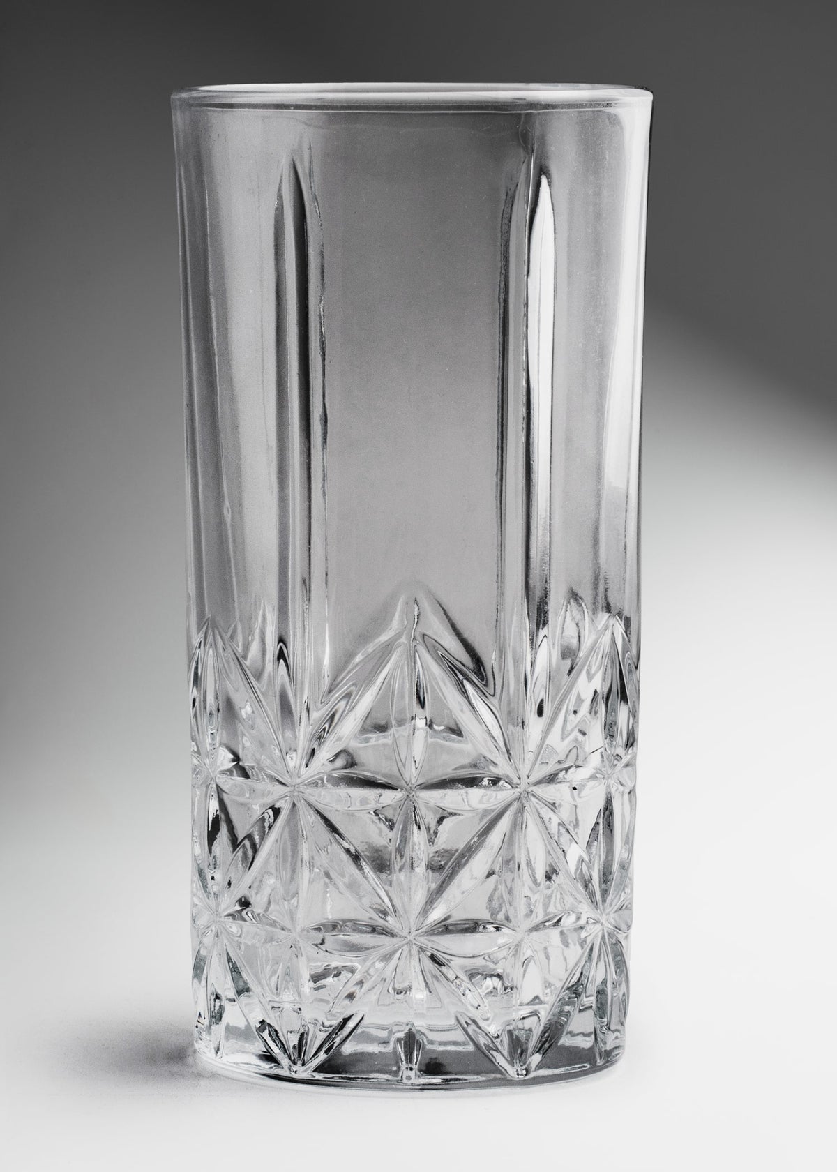 Vaso de vidrio transparente highball Liam 350 ml — imagen de producto