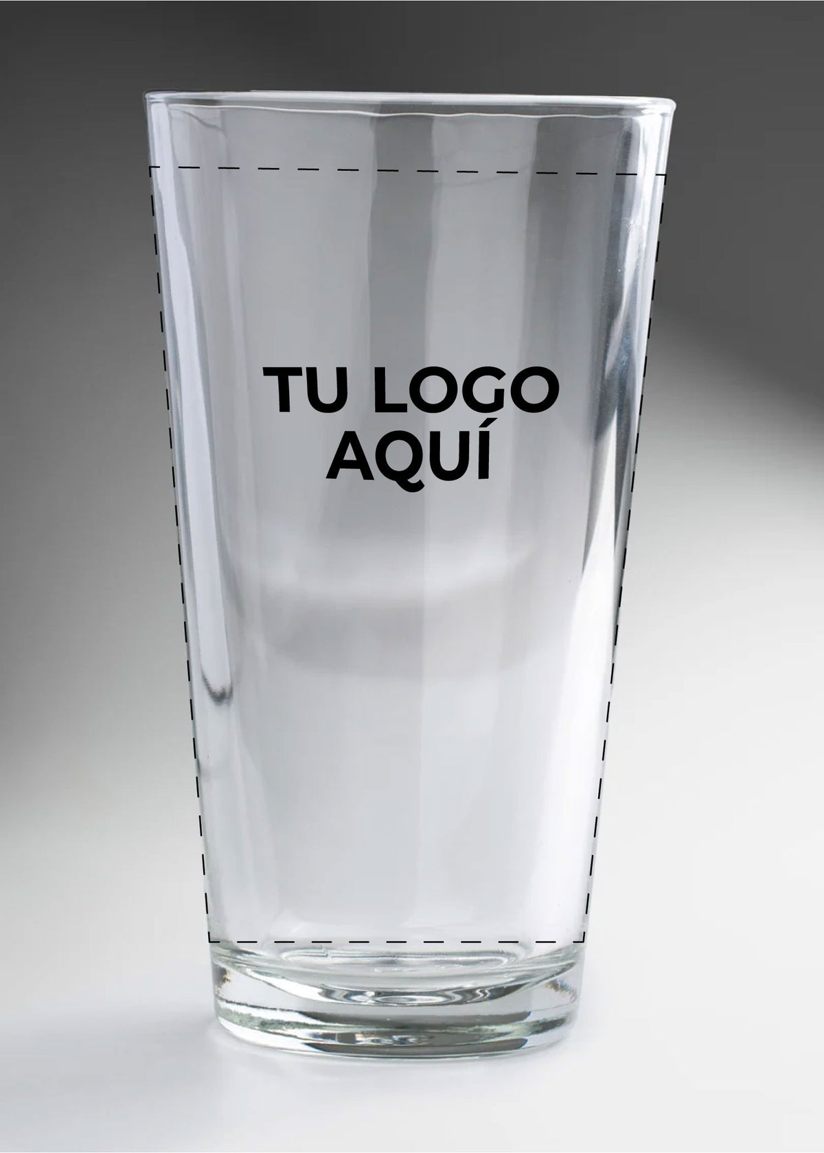 Vaso para refresco de vidrio highball transparente personalizado 1 tinta 490 ml — imagen de producto