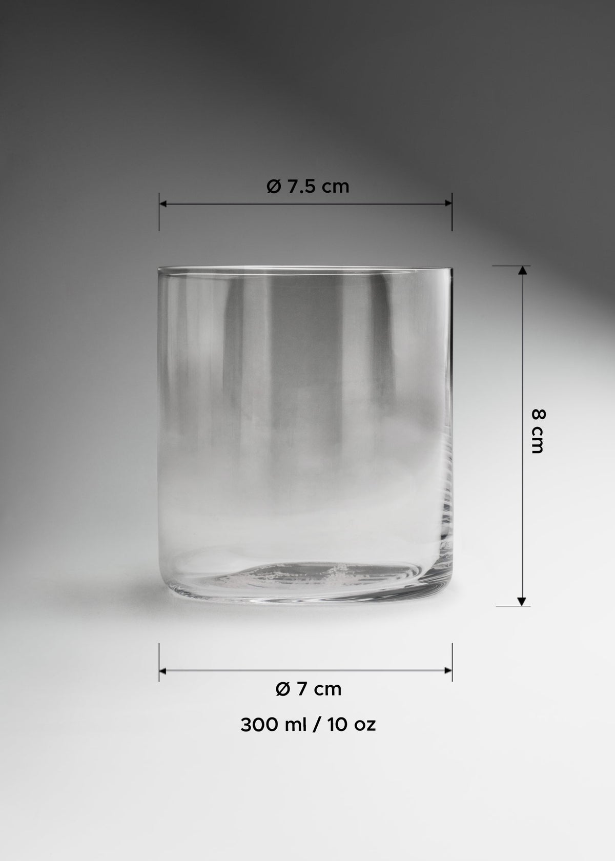 Vaso de vidrio transparente Old Fashion Premium Finesse 300 ml — imagen de producto
