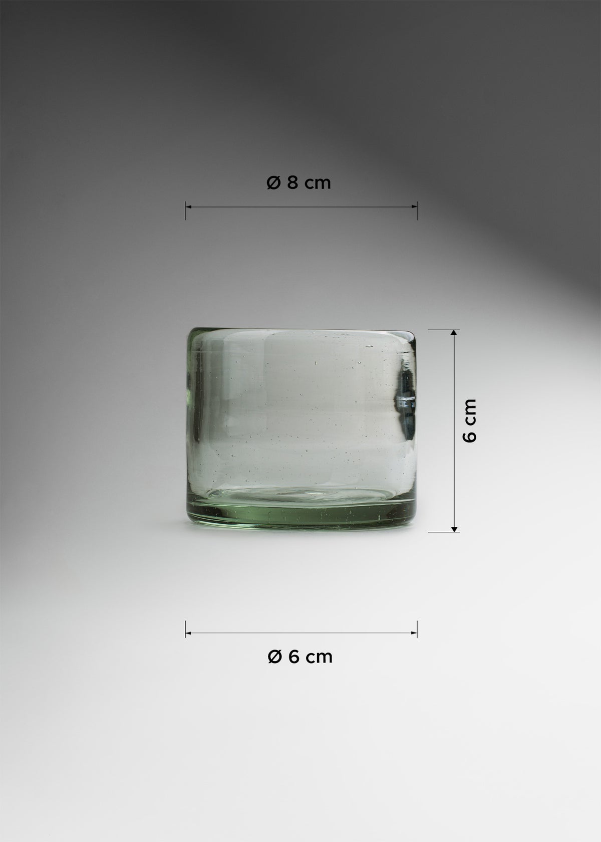 medidas vaso vidrio soplado maha