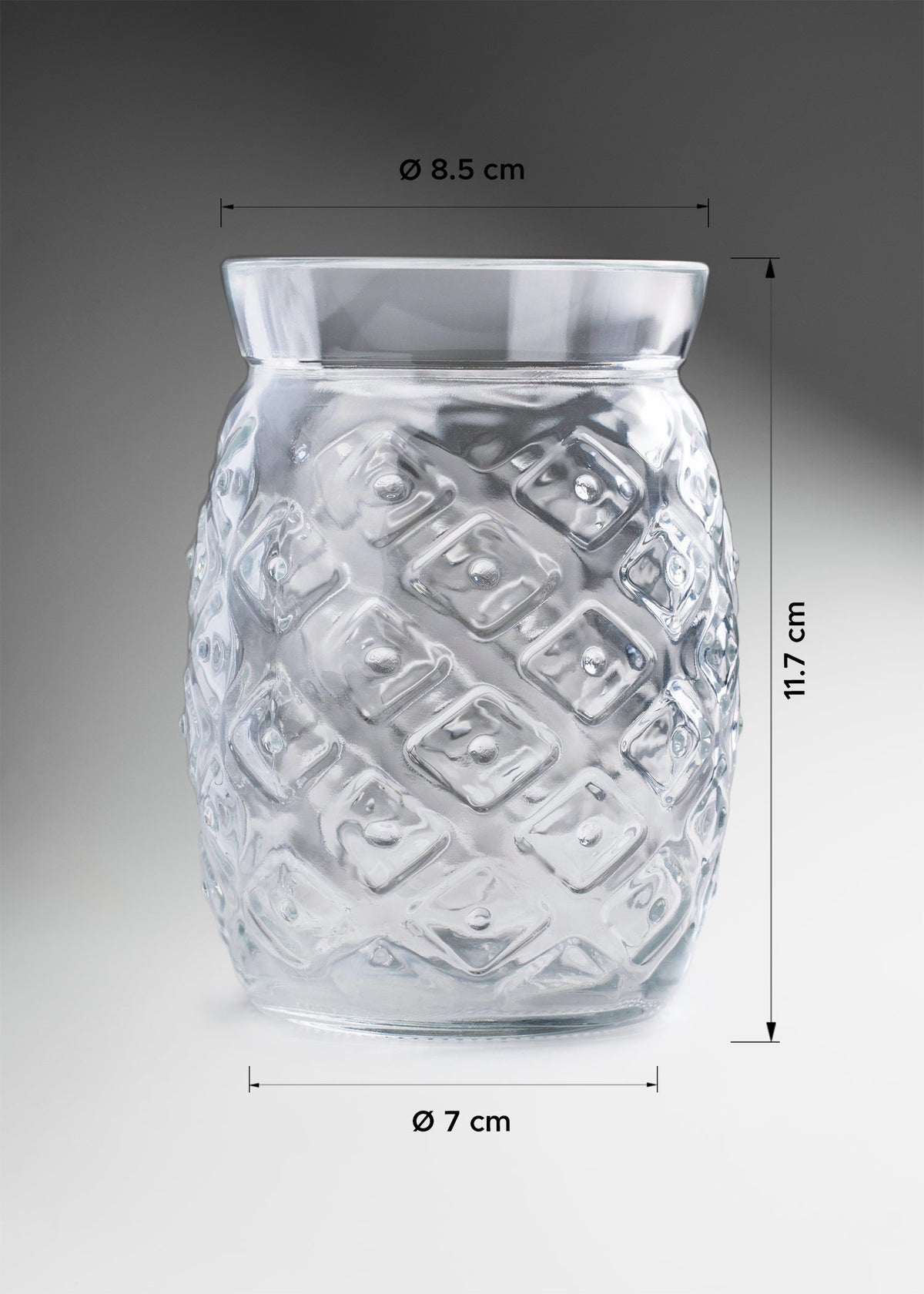 vaso vidrio medidas maha
