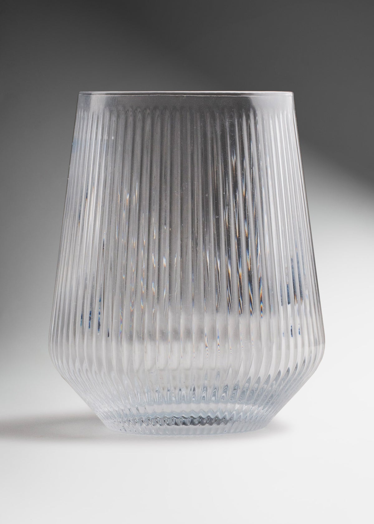 Vaso de vidrio transparente Old Fashion para restaurantes y cafeterías Lines 340 ml — imagen de producto