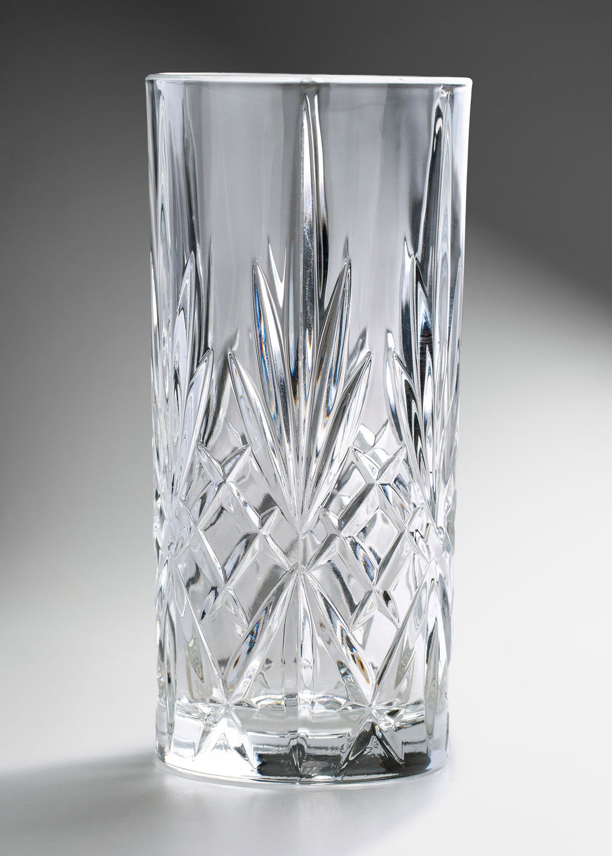 Vaso de vidrio cortado transparente Turín H.B. 360 ml — imagen de producto, vista 1