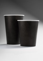 Vasos de papel para bebidas calientes negro Carte 16 y 12 oz — imagen de producto, vista 1