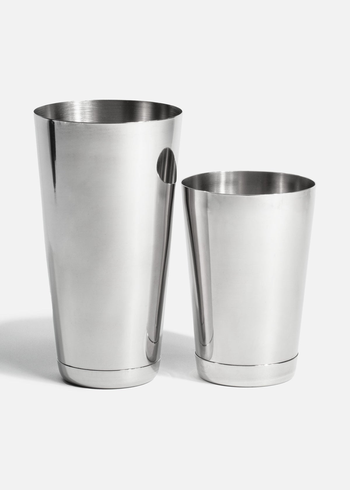 Vasos shaker de acero inoxidable plata Boston. Vaso superior e inferior se venden por separado — imagen de producto