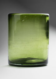 Vasos de vidrio soplado olivo Nael O.F 400 ml — imagen de producto