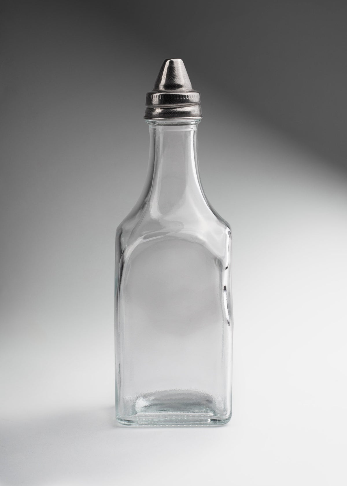Vinagrera rectangular de vidrio transparente 160 ml — imagen de producto