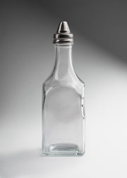 Vinagrera rectangular de vidrio transparente 160 ml — imagen de producto
