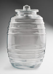 VitroIero de cristal transparente con tapa para bebidas, aguas frescas y almacenamiento 20 L — imagen de producto