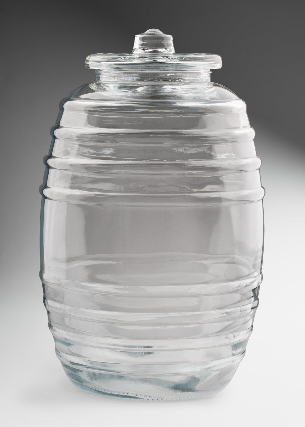VitroIero de cristal transparente con tapa para bebidas, aguas frescas y almacenamiento 20 L — imagen de producto