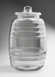 Vitrolero de cristal transparente con tapa para bebidas, aguas frescas y almacenamiento 9.2 L — imagen de producto