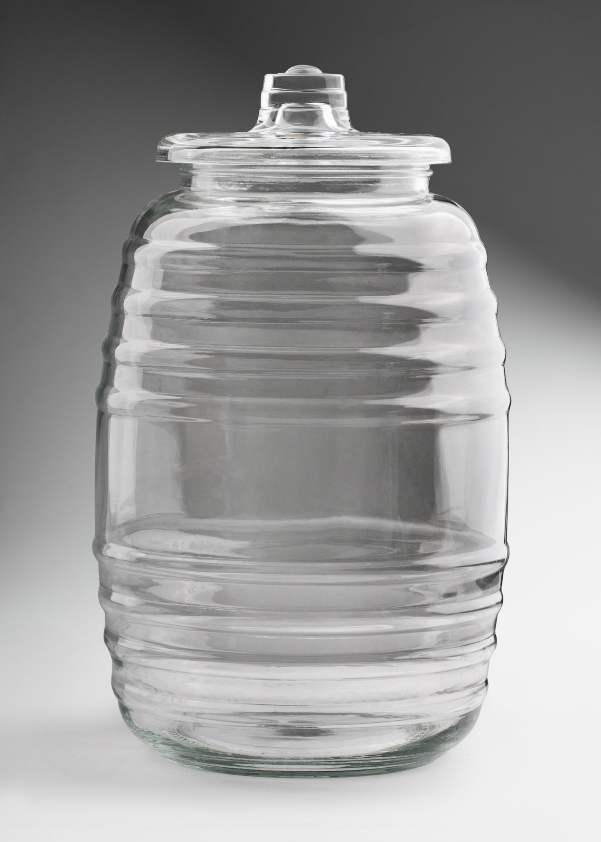 Vitrolero de cristal transparente con tapa para bebidas, aguas frescas y almacenamiento 9.2 L — imagen de producto
