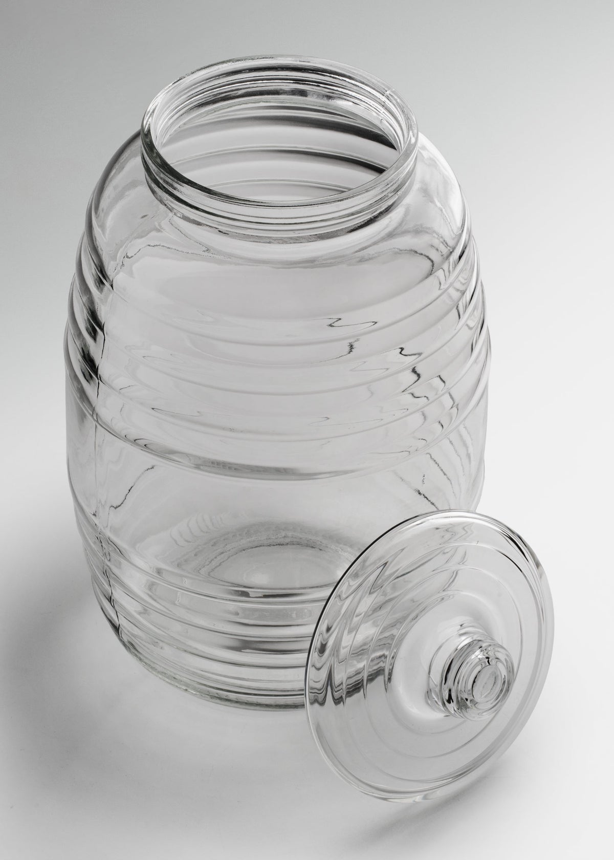 Vitrolero con tapa de vidrio transparente para bebidas, dulces, cereales, botanas y almacenamiento de alimentos 10 L (338 oz) — imagen de producto