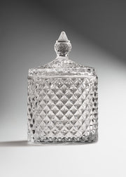 Votivo de cristal transparente con tapa decoración para centros de mesa, porta velas y eventos 290 ml — imagen de producto