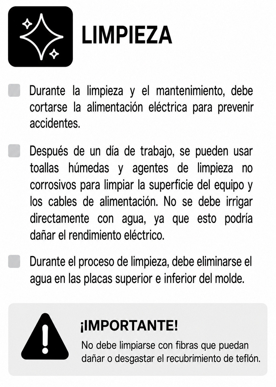 Waflera belga profesional giratoria doble 1800 Watts. Rango de temperatura de 50°C a 300° C. Platos de aluminio con recubrimiento de teflón. Cuerpo de acero inoxidable. Rhino WABE-2400 — imagen de producto